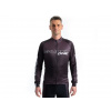 Cyklistický dres CRUSSIS - ONE, dlouhý rukáv, černá/bílá Cyklistický dres CRUSSIS - ONE, dlouhý rukáv, černá/bílá