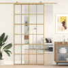 Posuvné dvere, zlaté, 102,5x205 cm, priehľadné ESG sklo Posuvné dvere, zlaté, 102,5x205 cm, priehľadné ESG sklo
