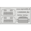 Laserom rezaný doplnok - Mriežka kapoty Tatra T2-148 k RipperWorks Laserom rezaný doplnok - Mriežka kapoty Tatra T2-148 k RipperWorks