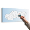 Obraz na korku mapa Slovenska Obraz na korku mapa Slovenska