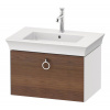 DURAVIT White Tulip závesná skrinka pod umývadlo, 1 zásuvka, 684 x 458 x 410 mm, americký orech masív/biela vysoký lesk, WT425107785 DURAVIT White Tulip závesná skrinka pod umývadlo, 1 zásuvka, 684 x 458 x 410 mm, americký orech masív/biela vysoký lesk, WT425107785