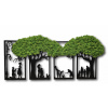 COOL Design Personalizovaný 4-dielny obraz z machu s rodinou – vyrobený na mieru Farba: 81x150 cm COOL Design Personalizovaný 4-dielny obraz z machu s rodinou – vyrobený na mieru Farba: 81x150 cm