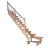 StarWood Schody Lindos dubové ľavé 80cm otvorené drev. nerez.biele zábradlie StarWood Schody Lindos dubové ľavé 80cm otvorené drev. nerez.biele zábradlie