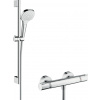 Hansgrohe Sprchový systém Raindance Select E na stěnu s termostatickou baterií bílá/chrom 27081400 Hansgrohe Sprchový systém Raindance Select E na stěnu s termostatickou baterií bílá/chrom 27081400