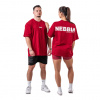 Nebbia Oversized tričko GYM ESSENTIALS 381 červené - XXXL Nebbia Oversized tričko GYM ESSENTIALS 381 červené - XXXL