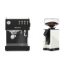 Ascaso Steel DUO, Black + Eureka Mignon Silenzio 55, BL white Ascaso Steel DUO, Black + Eureka Mignon Silenzio 55, BL white