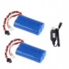 Sada akumulátorov Li-Ion 7.4V pre hračky RC Nabíjanie cez Power Bank Sada akumulátorov Li-Ion 7.4V pre hračky RC Nabíjanie cez Power Bank