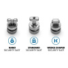 Kensington ClickSafe 3 v 1 kotevní sada pro T-Bar, Wedge, Nano Slots K68001WW Kensington ClickSafe 3 v 1 kotevní sada pro T-Bar, Wedge, Nano Slots K68001WW