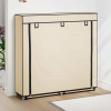 zahrada-XL Regál na topánky s krytom, krémový 115x28x110 cm, látka 282433 zahrada-XL Regál na topánky s krytom, krémový 115x28x110 cm, látka 282433