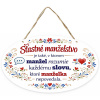 Darček pre manžela - tabuľka o šťastnom manželstve Darček pre manžela - tabuľka o šťastnom manželstve