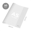 Obal na zošit A5 PVC 306x217 mm, hrubý/transparentný, 10 ks Obal na zošit A5 PVC 306x217 mm, hrubý/transparentný, 10 ks