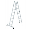 Sklápací rebrík z hliníka, s nosníkom nivello®, protišmykové pätky, 2 x 8 schody Sklápací rebrík z hliníka, s nosníkom nivello®, protišmykové pätky, 2 x 8 schody