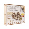 Wooden City 3D puzzle Motocykl Cruiser V-Twin 168 ks Wooden City 3D puzzle Motocykl Cruiser V-Twin 168 ks