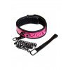 Obojok ružový - Sinful Collar bdsm obojok s vodítkom Obojok ružový - Sinful Collar bdsm obojok s vodítkom