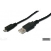 PremiumCord Kabel micro USB 2.0, A-B 20cm, černá ku2m02f