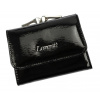 Kožená čierna malá dámska peňaženka RFID v krabičke Lorenti