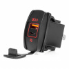 Vodotesná nabíjačka na telefón v tvare lode s ČERVENÝM LED podsvietením USB + USB C QC3.0 12/24V AMiO-04229 Vodotesná nabíjačka na telefón v tvare lode s ČERVENÝM LED podsvietením USB + USB C QC3.0 12/24V AMiO-04229