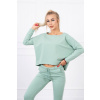 Dámska súprava s oversize blúzou MI9091 tmavomentolová Dámska súprava s oversize blúzou MI9091 tmavomentolová