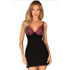 Obsessive Sexy košieľka Rosenty Chemise Čierna XS/S Obsessive Sexy košieľka Rosenty Chemise Čierna XS/S