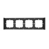Frame for switch M5 80 quadruple 4-fold SONOFF M5-4C-80-F (graphite/black) 6920075777154 Frame for switch M5 80 quadruple 4-fold SONOFF M5-4C-80-F (graphite/black) 6920075777154
