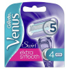 Gillette Venus Extra Smooth Swirl Náhradné Holiace Hlavice x4 Gillette Venus Extra Smooth Swirl Náhradné Holiace Hlavice x4