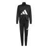 adidas Linea Poly Tracksuit Juniors Black/White 13 Years adidas Linea Poly Tracksuit Juniors Black/White 13 Years