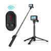 Selfie stick Telesin for smartphones and sport cameras with BT remote controller (TE-RCSS-001) Varianta: uniwersalny