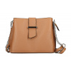 Kožená kabelka na rameno MI211 koňaková Made in Italy Kožená kabelka na rameno MI211 koňaková Made in Italy