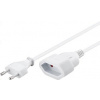 PremiumCord Kabel síťový prodlužovací dvojvidlice 230V 3m bílý kpsm3w PremiumCord Kabel síťový prodlužovací dvojvidlice 230V 3m bílý kpsm3w