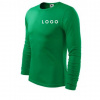 Tričko farebné s dlhým rukávom s LOGOM Veľkosť: XXL, Barva: středně zelená, KS spolu - cenová hladina: 10-20