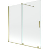 Mexen Velar vaňová zástena 2-krídlová posuvná 160 x 150 cm, transparentná, zlatá - 896-160-000-01-50 Mexen Velar vaňová zástena 2-krídlová posuvná 160 x 150 cm, transparentná, zlatá - 896-160-000-01-50