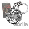 Prívesok na kľúče Noble Collection Game of Thrones Targaryen kovová Prívesok na kľúče Noble Collection Game of Thrones Targaryen kovová