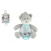 Teddies Medvedík naťahovací hrací strojček hrkálka plyšový 16x21,5cm modrý na karte v sáčku 0+ Teddies Medvedík naťahovací hrací strojček hrkálka plyšový 16x21,5cm modrý na karte v sáčku 0+