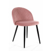 Akord Velúrové čalúnené prešívané kreslo SJ.077 Ružová Akord Velúrové čalúnené prešívané kreslo SJ.077 Ružová