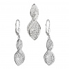 Strieborná súprava s kryštálmi Swarovski špirála 39179.1 Strieborná súprava s kryštálmi Swarovski špirála 39179.1