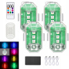 4ks Bezdrôtová LED Stroboskopická Lampa Výkonná 8-Farebná. USB s Diaľkovým Ovládaním 4ks Bezdrôtová LED Stroboskopická Lampa Výkonná 8-Farebná. USB s Diaľkovým Ovládaním