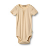 Detské body s krátkym rukávom z bio bavlny a modalu Edna Macadamia Wheat Veľkosť: 68 Detské body s krátkym rukávom z bio bavlny a modalu Edna Macadamia Wheat Veľkosť: 68