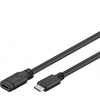 PremiumCord ku31mf1 Prodlužovací USB-C M/F, 1m, černý PremiumCord ku31mf1 Prodlužovací USB-C M/F, 1m, černý
