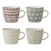 Sada 4 kameninových hrnčekov Bloomingville Karine Mugs Sada 4 kameninových hrnčekov Bloomingville Karine Mugs