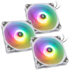 Bitspower Notos RGB PWM ventilátor, 120 mm - biely, 3-pack Bitspower Notos RGB PWM ventilátor, 120 mm - biely, 3-pack