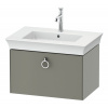 DURAVIT White Tulip závesná skrinka pod umývadlo, 1 zásuvka, 684 x 458 x 410 mm, kameňovo šedá matná, WT425109292 DURAVIT White Tulip závesná skrinka pod umývadlo, 1 zásuvka, 684 x 458 x 410 mm, kameňovo šedá matná, WT425109292