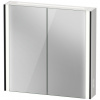 Duravit XViu - Zrkadlová skrinka s osvetlením, Icon verzia, 820x156 mm, čierna matná XV71420B2B2 Duravit XViu - Zrkadlová skrinka s osvetlením, Icon verzia, 820x156 mm, čierna matná XV71420B2B2