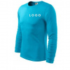 Tričko farebné s dlhým rukávom s LOGOM Veľkosť: L, Barva: tyrkysová, KS spolu - cenová hladina: 51 a viac
