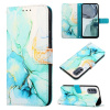 Peňaženkové 3D puzdro MARBLE na Motorola Moto G62 5G - Zelená Peňaženkové 3D puzdro MARBLE na Motorola Moto G62 5G - Zelená
