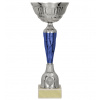 DEMI SPORT Športová trofej Pohár 9258 Farba - hlavná: Strieborná, Farba - doplnková: Modrá, Veľkosť trofej: F - 23 cm DEMI SPORT Športová trofej Pohár 9258 Farba - hlavná: Strieborná, Farba - doplnková: Modrá, Veľkosť trofej: F - 23 cm