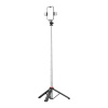 MG Telescopic Bluetooth selfie tyč s LED svetlom 1.3m, čierna MG Telescopic Bluetooth selfie tyč s LED svetlom 1.3m, čierna