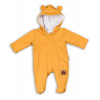 Baby Nellys Dojčenský teplákový overal s kapucňou - horčicový, veľ. 86 Baby Nellys Dojčenský teplákový overal s kapucňou - horčicový, veľ. 86