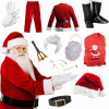 Mikulášský kostým, kostým Santa Clausa 13ks Mikulášský kostým, kostým Santa Clausa 13ks
