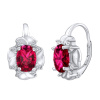 CARISSA stříbrné náušnice se syntetickým červeným rubínem CARISSA stříbrné náušnice se syntetickým červeným rubínem