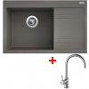 Sinks Rim 780 L Truffle + Vitalia Sinks Rim 780 L Truffle + Vitalia